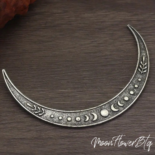 Moon Phase Crescent Moon Hair Pin