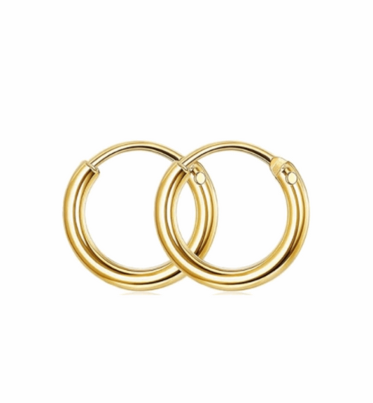 Gold Huggie Hoop Earrings