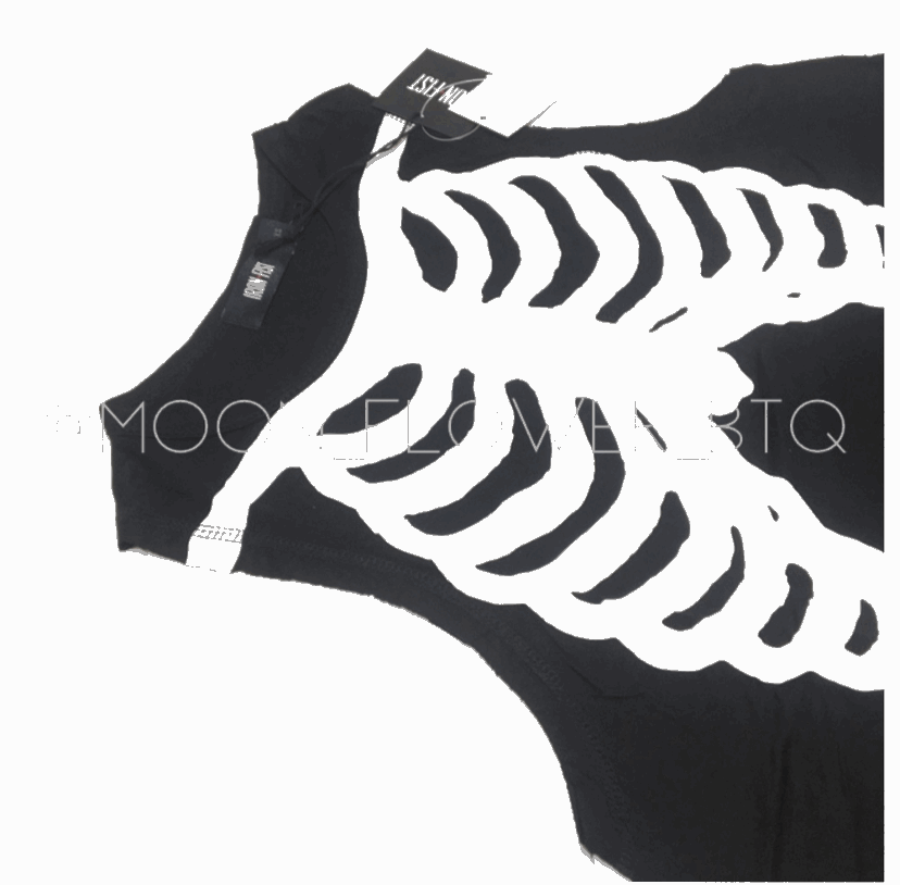 Iron Fist Bone In Skeleton Trapeze Tank Dress