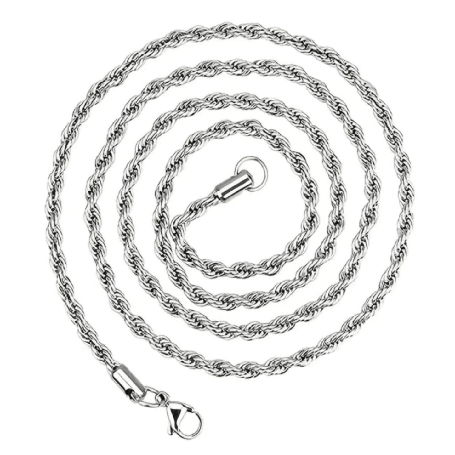 Stainless Steel Rope Chain Style Necklace