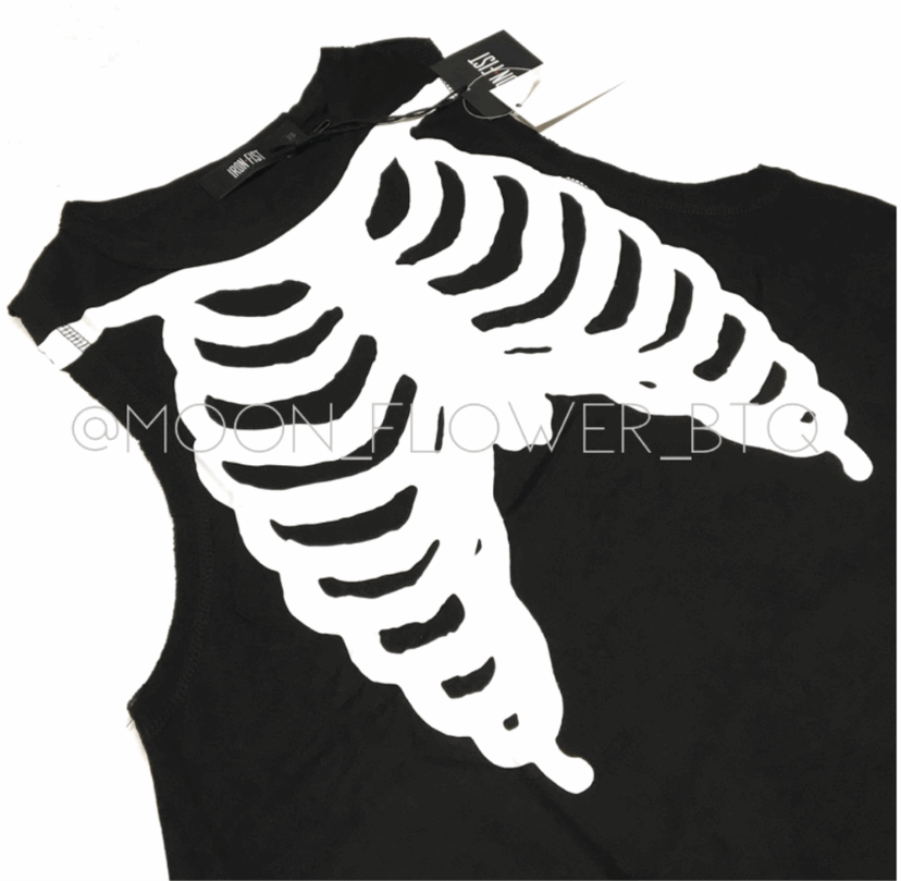 Iron Fist Bone In Skeleton Trapeze Tank Dress