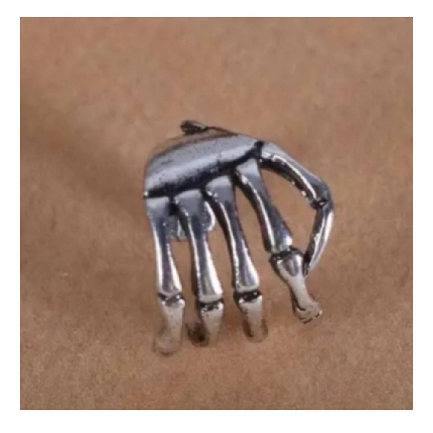 Skeleton Hand Ear Cuff | Clip-On | Goth Punk Jewelry
