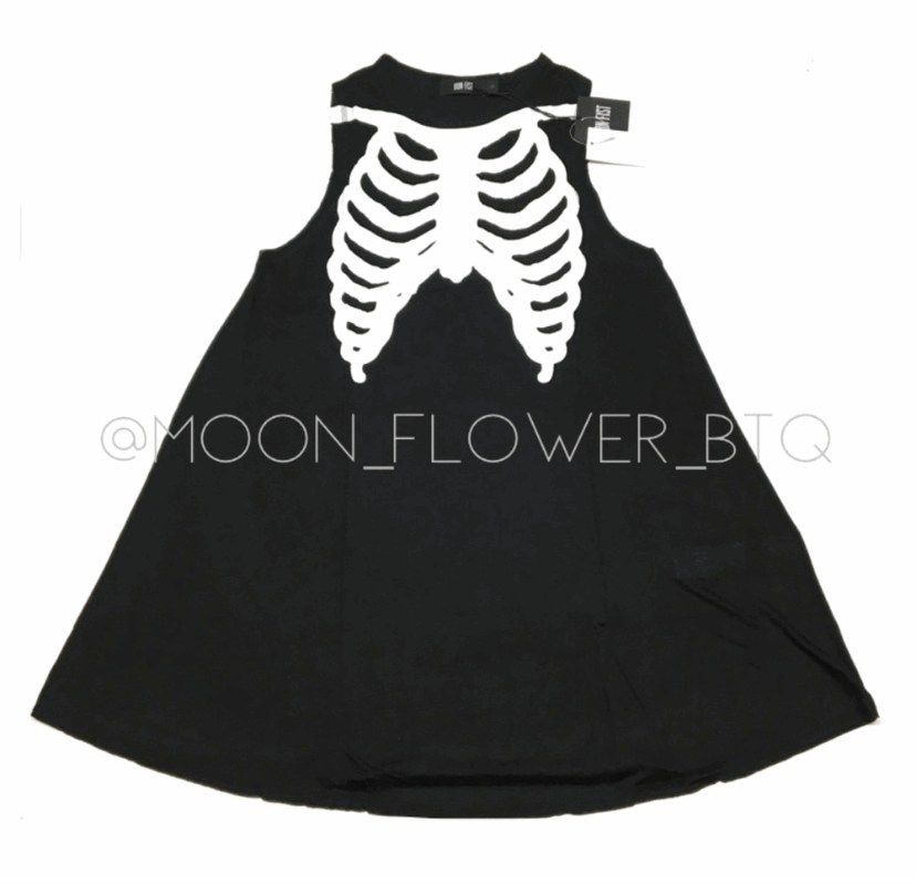 Iron Fist Bone In Skeleton Trapeze Tank Dress