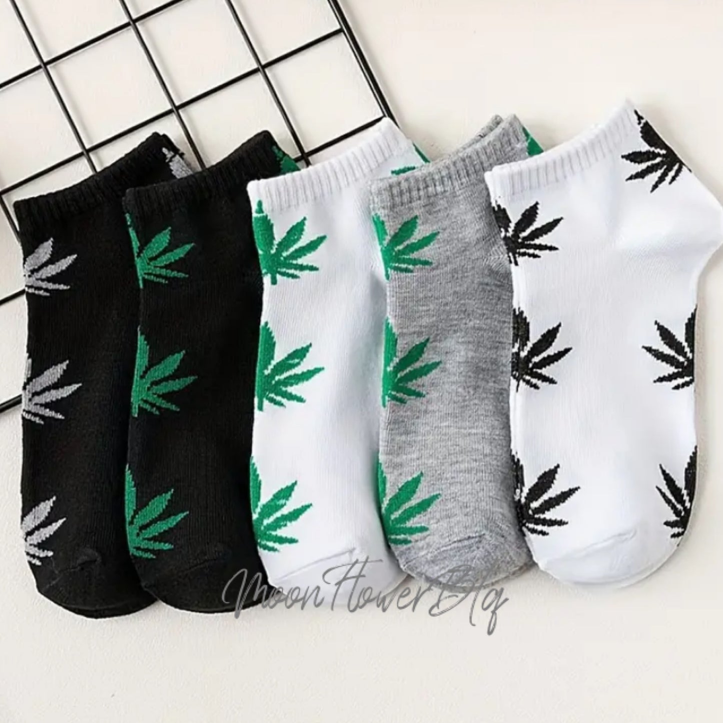 Pot Leaf Socks Set - 5 Pairs