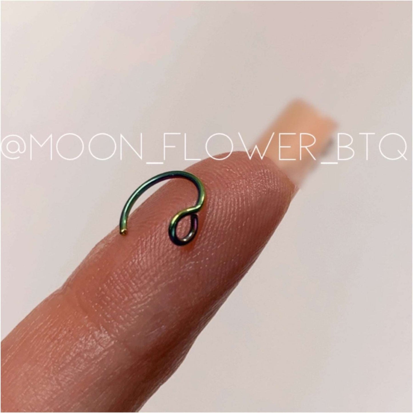 Rainbow Loop Fixed Hoop Nose Ring