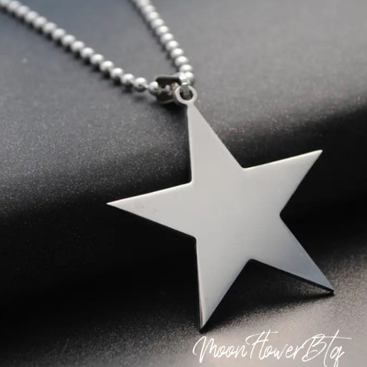 Titanium Star Pendant Necklace