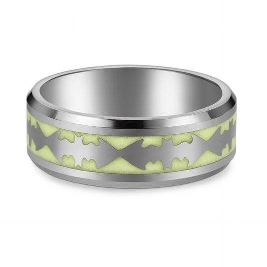 Glow in the Dark Bat Ring | Stainless Steel Band | Luminous Batman Style Jewelry