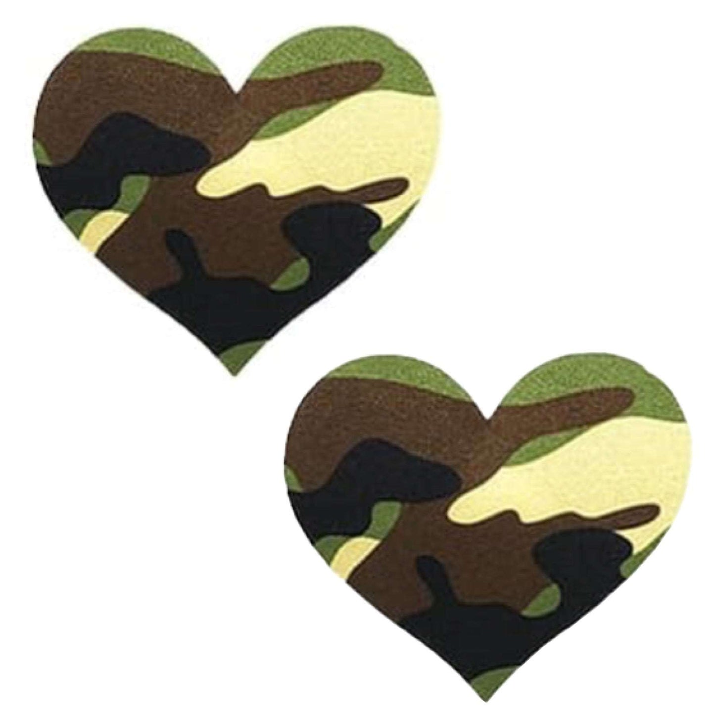 Camouflage Heart Breast Petal Pasties