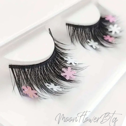 Snowflake Glitter False Eyelashes