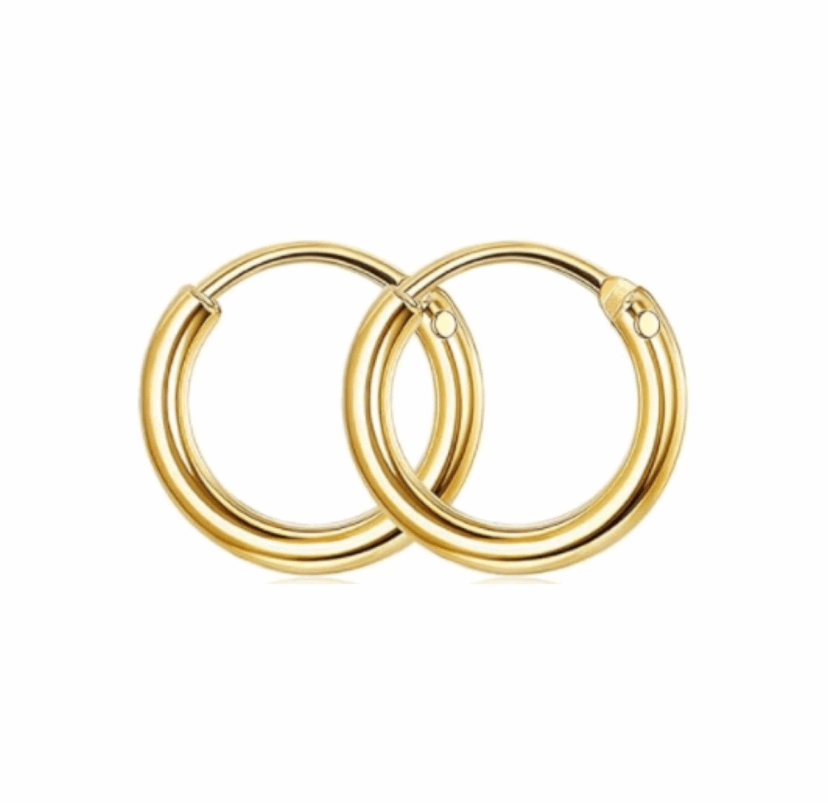 Gold Huggie Hoop Earrings