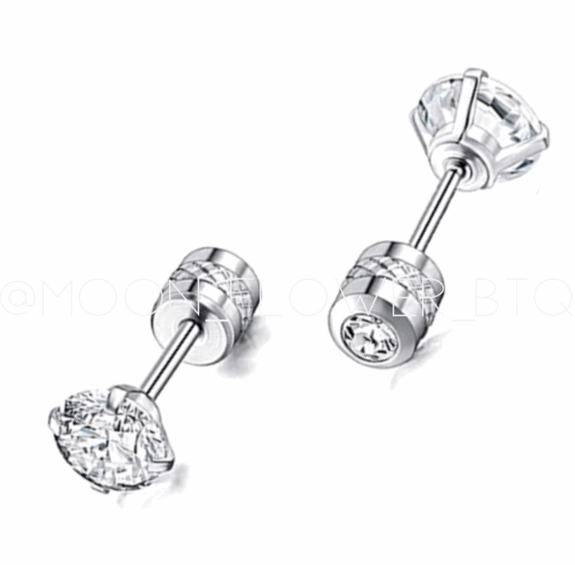 Clear CZ Double Ended Earrings