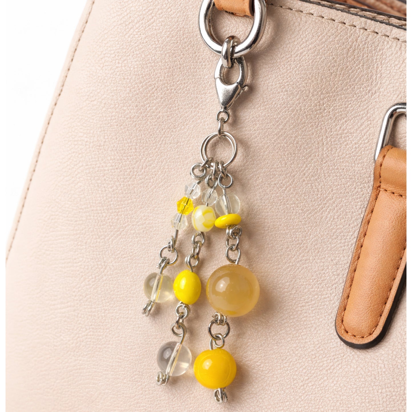 Artisan Glass Bead Charm by Solei Charm Co | Bag Charm Zipper Pull Planner Clip