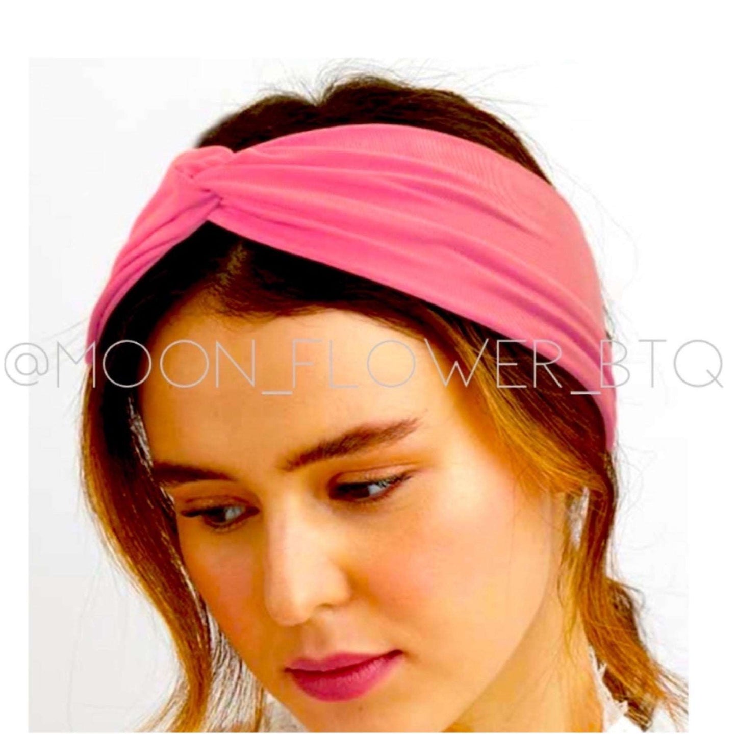 Pink Twist Turban Headband Ear Warmer