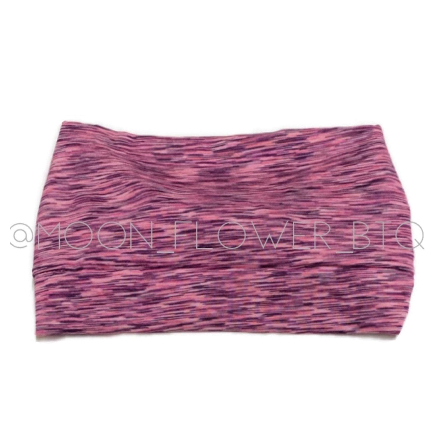 Pink Space Dye Wide Turban Headband