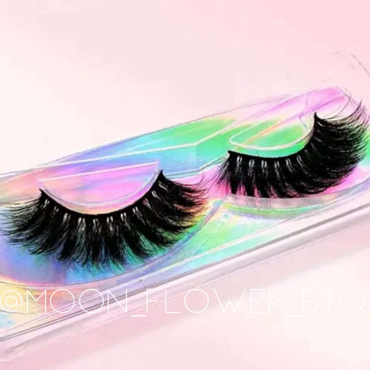 Black Fluffy Wispy Cat Eye False Eyelashes