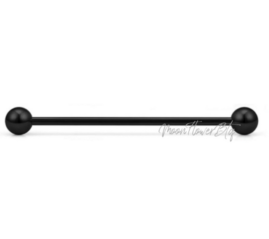 Black Industrial Barbell Earring