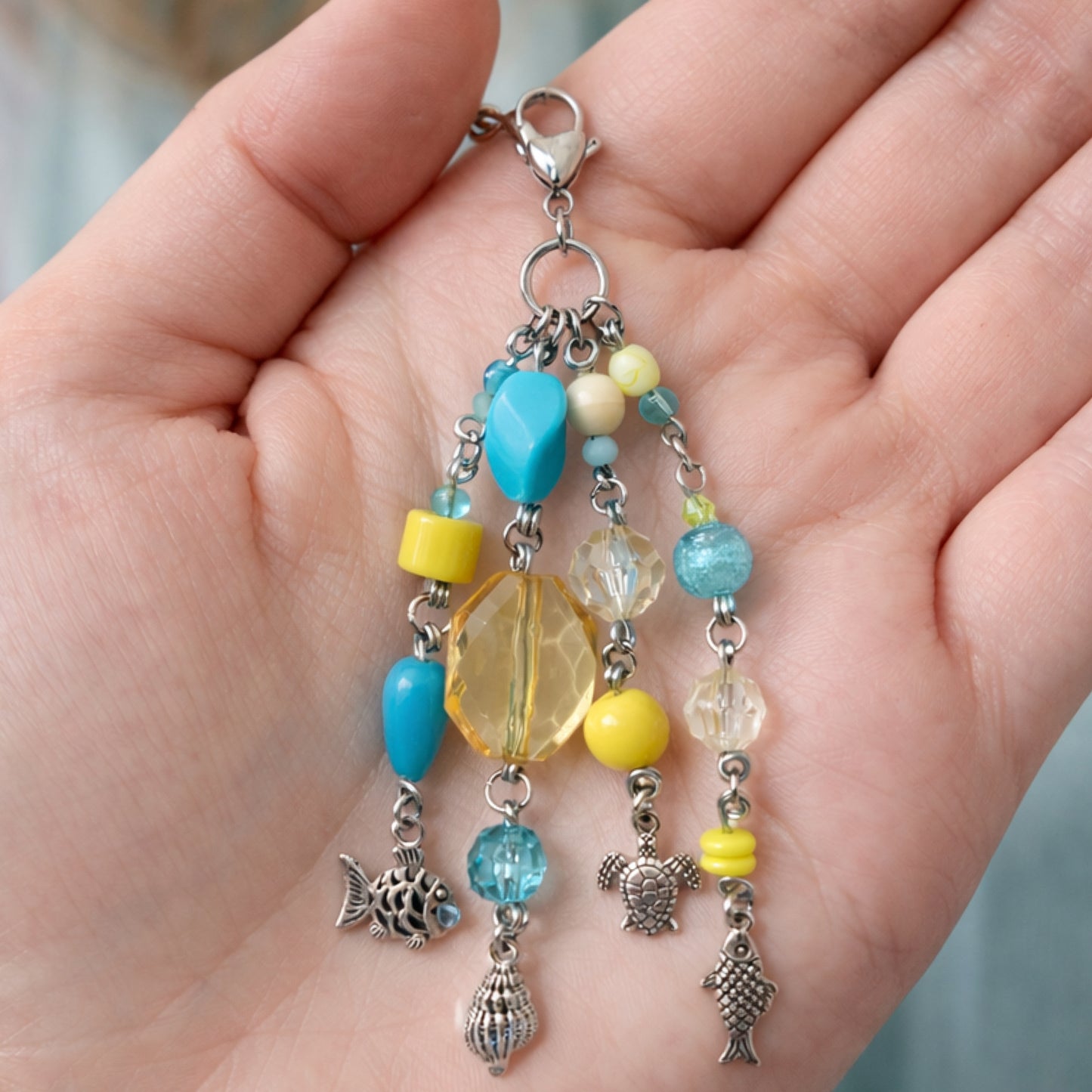 Ocean Sea Life Charm - Keychain Bag Charm Zipper Pull