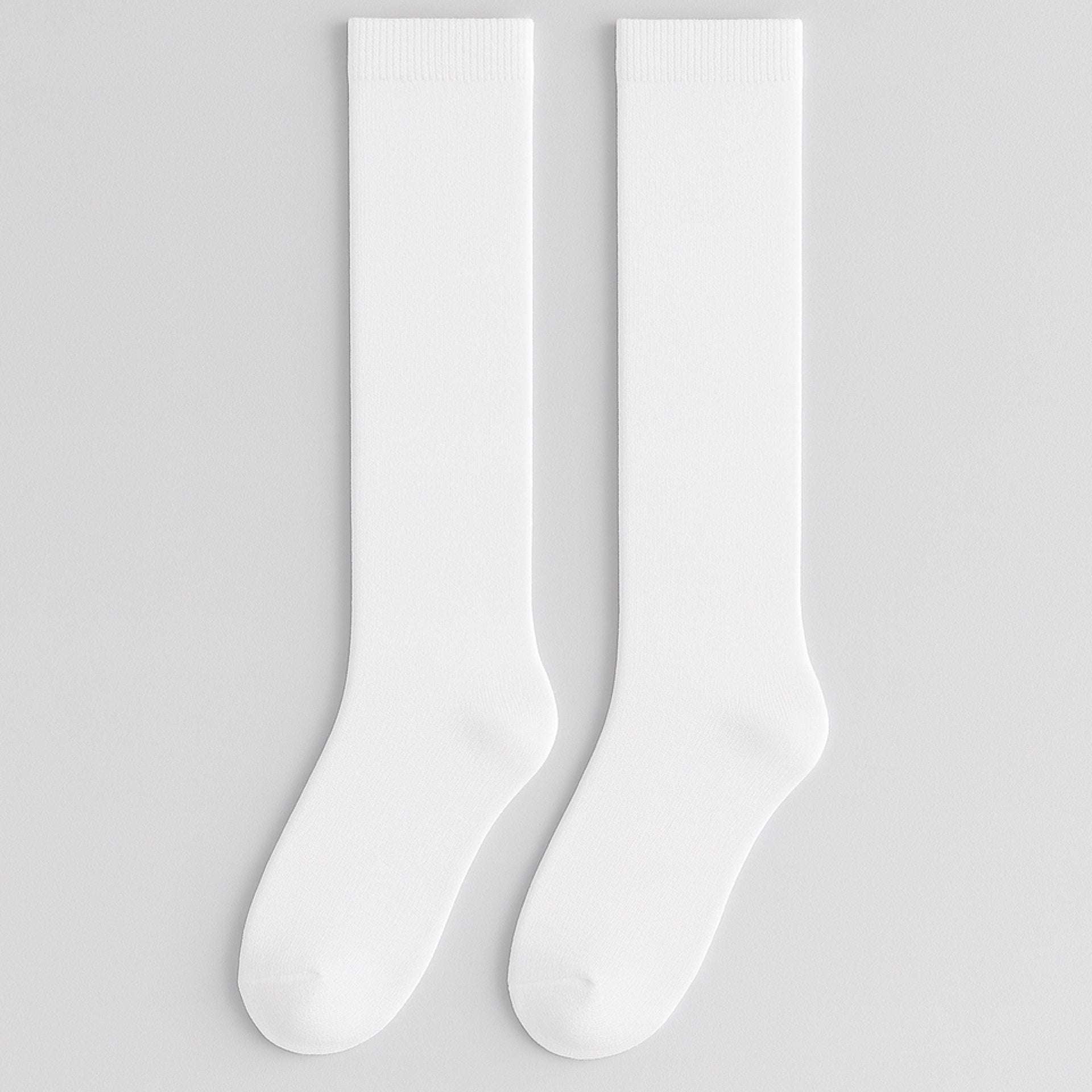 White Knee High Socks | Tube Stockings | Athletic Sports School