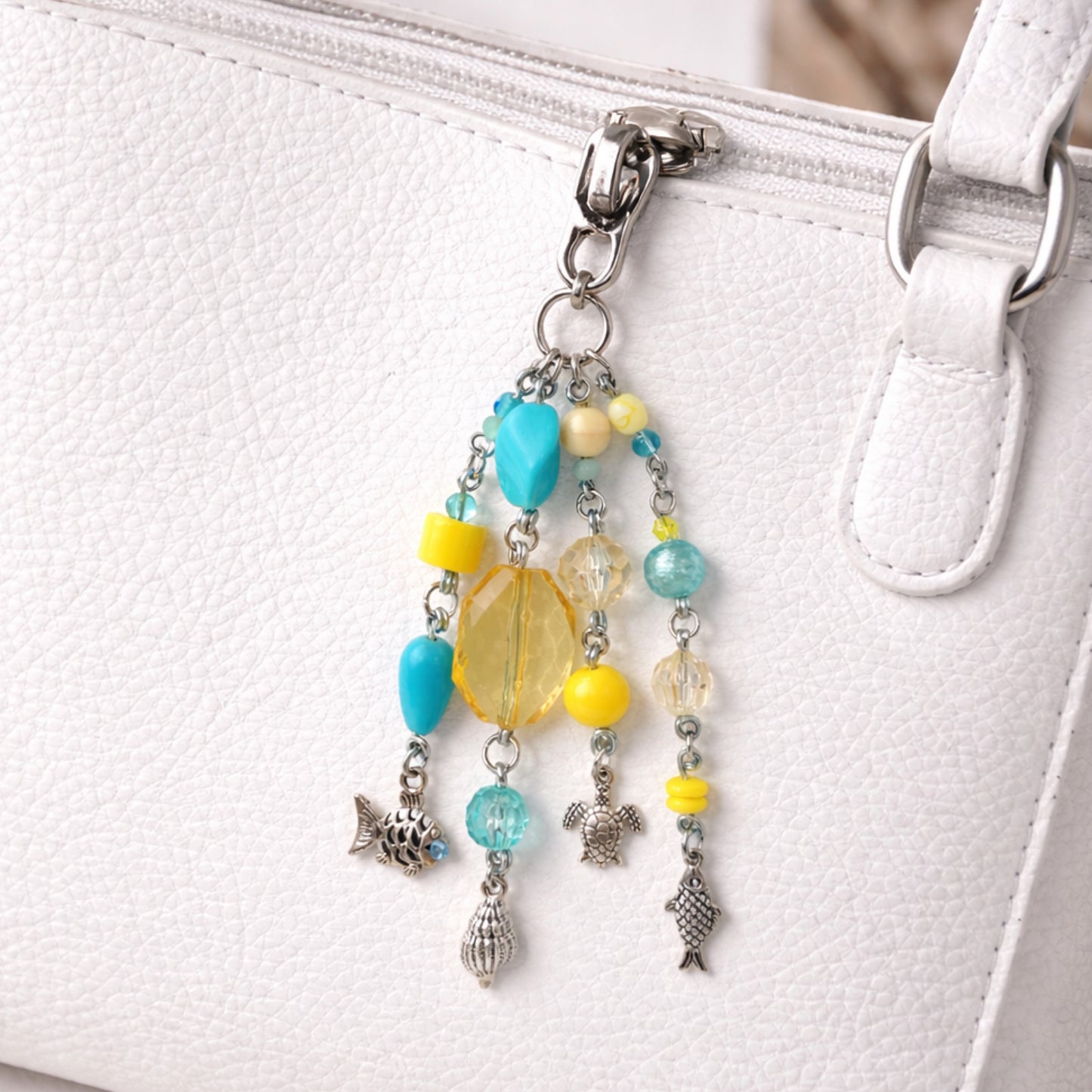 Ocean Sea Life Charm - Keychain Bag Charm Zipper Pull