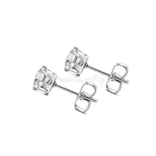 Clear CZ Stud Earrings