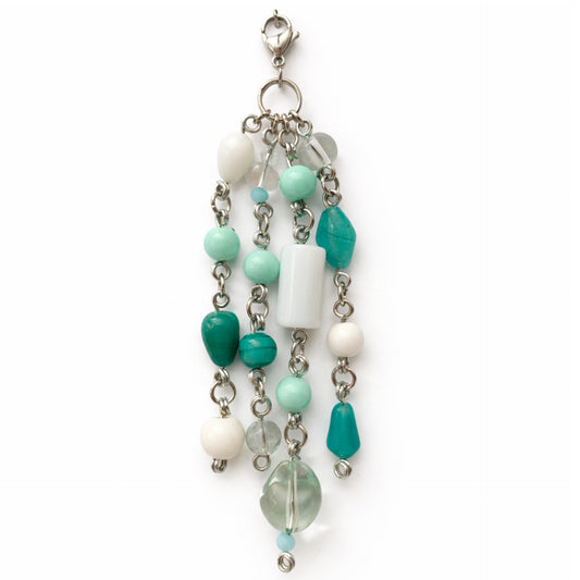 Mint Green Beaded Charm | Keychain Bag Lippie Charm Zipper Pull