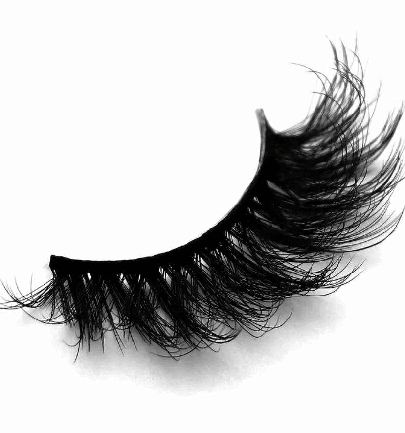 Black Fluffy Wispy Cat Eye False Eyelashes