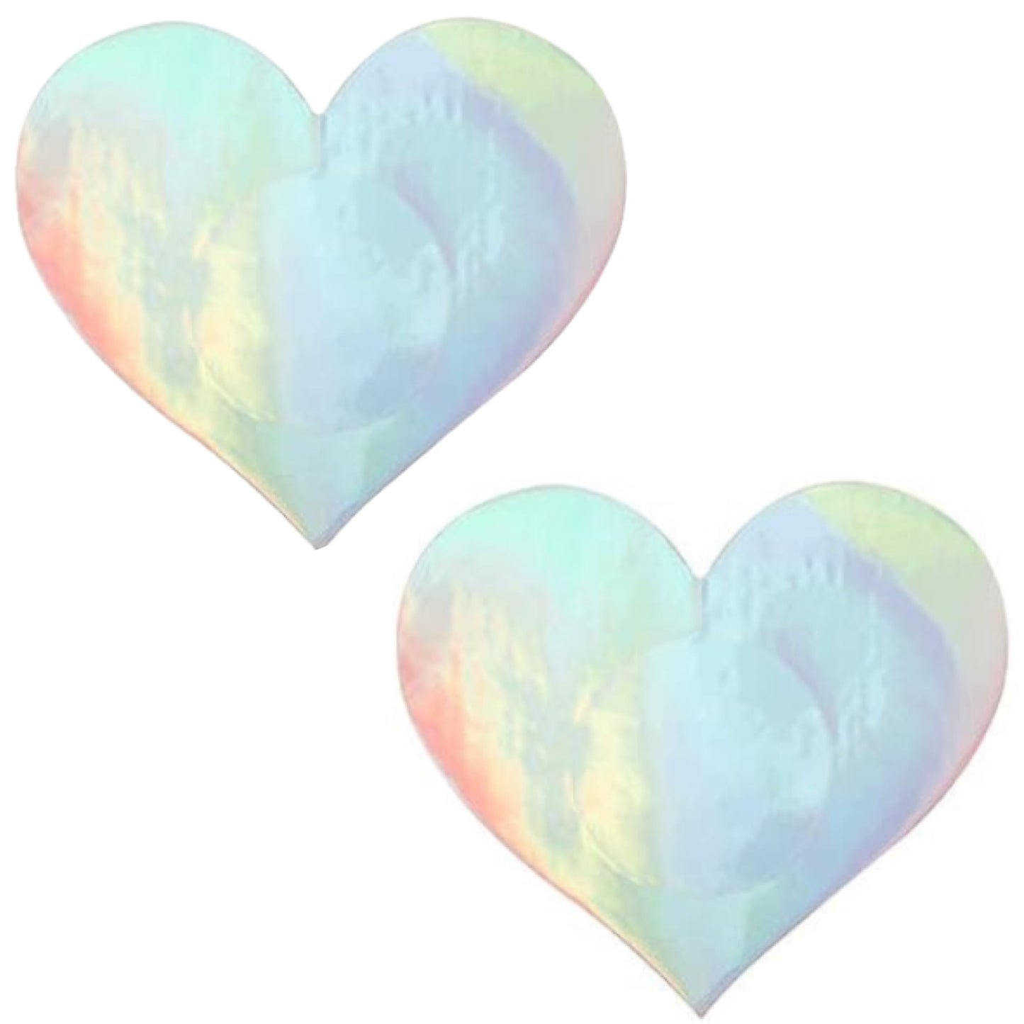 Holographic Heart Breast Petals Pasties