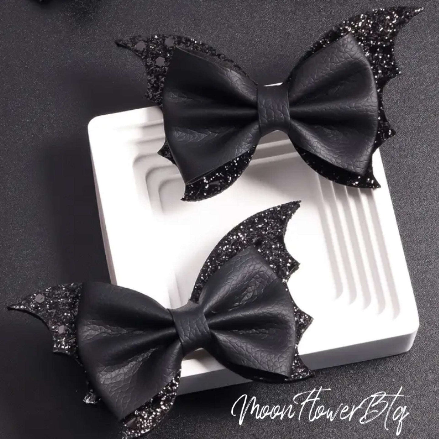 Black Bat Wing Hair Clips