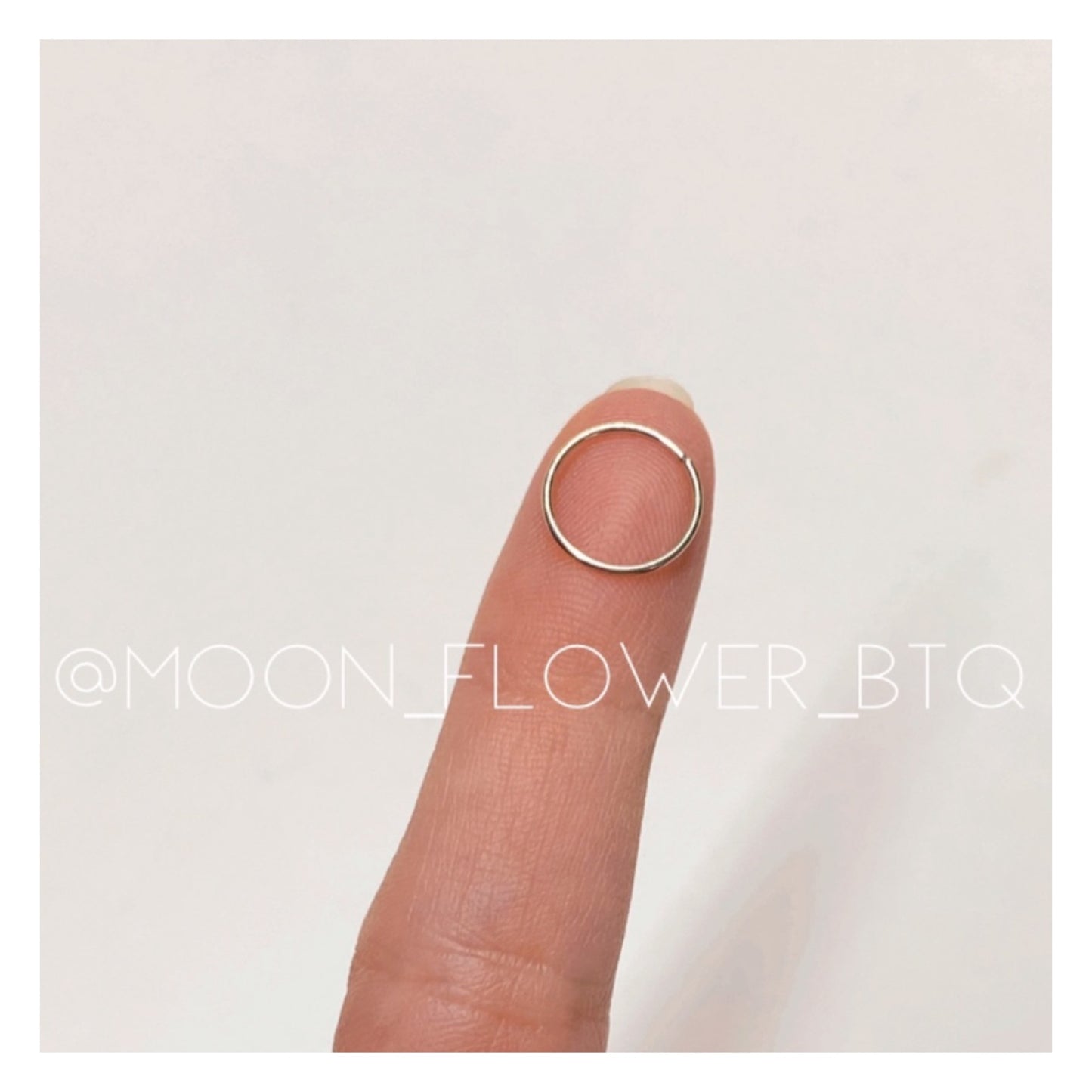 Silver Fixed Hoop Nose Ring