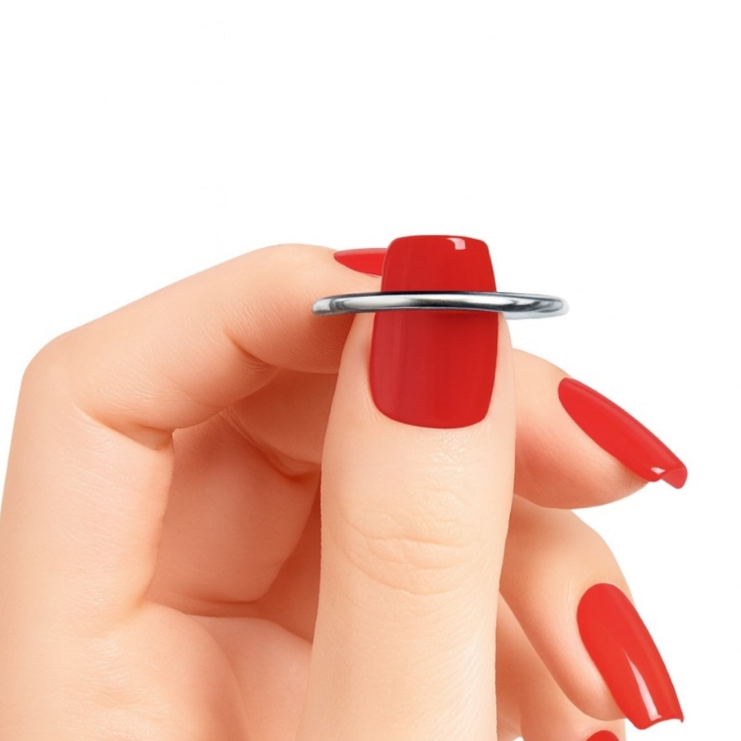 Minimal Stainless Steel Thin Band Ring – Stackable Silver Ring