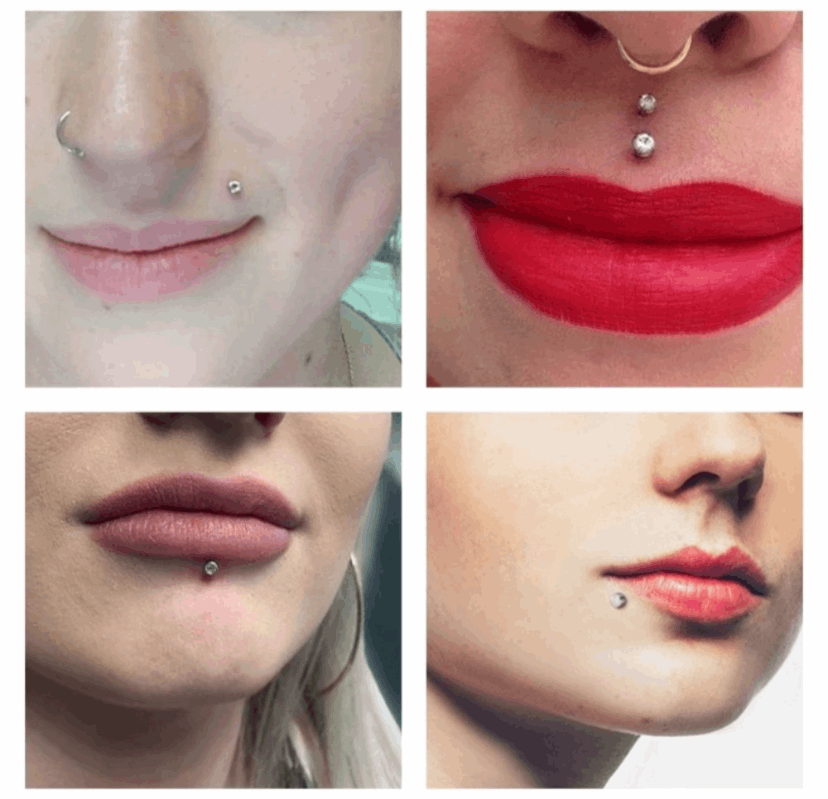 Rainbow Ball Labret Monroe Lip Stud