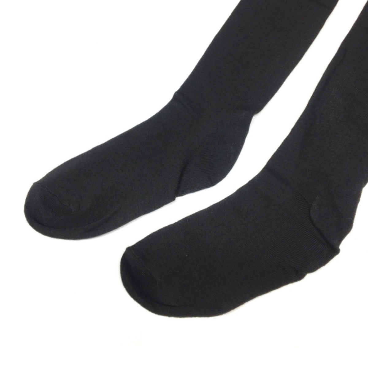 Black White Stripe Thigh High Socks
