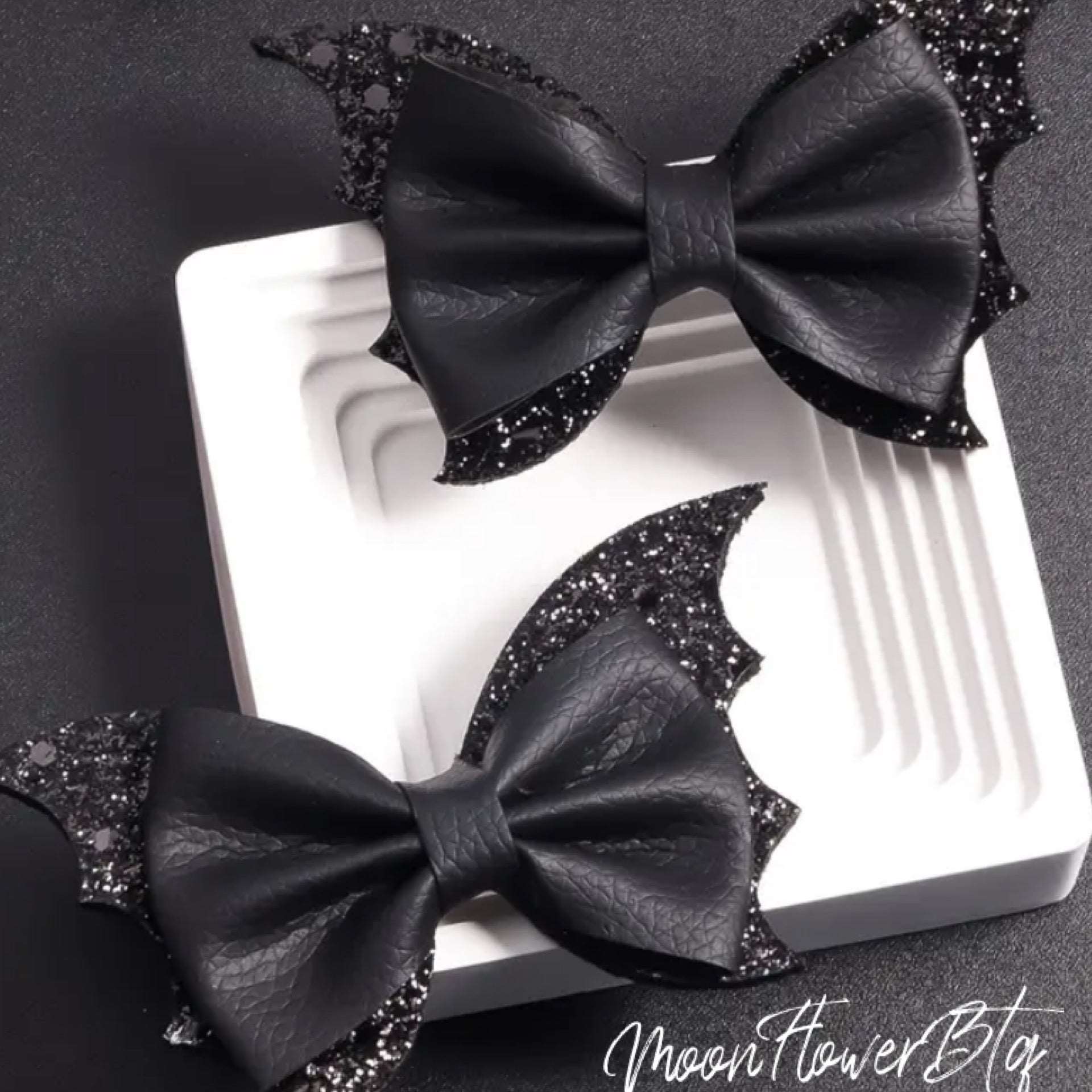 Black Bat Wing Hair Clips