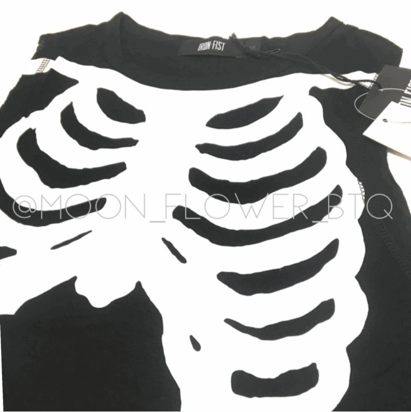 Iron Fist Bone In Skeleton Trapeze Tank Dress