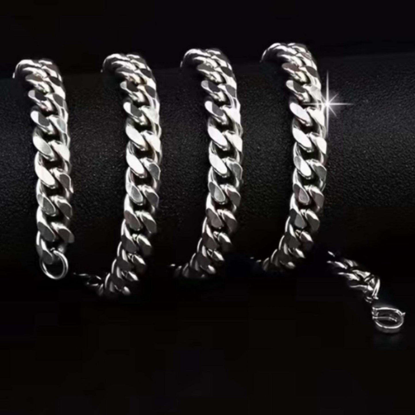 Stainless Steel Curb Chain Necklace