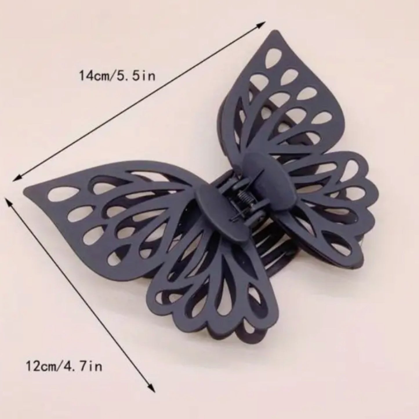 Black Butterfly Hair Claw Clip