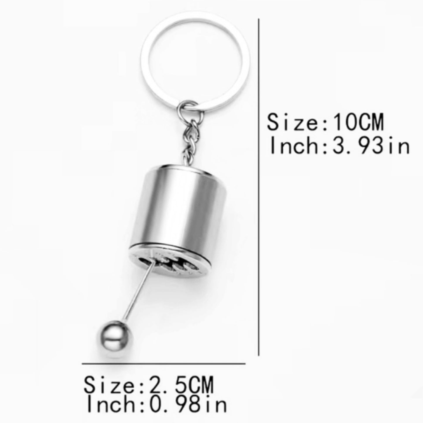 Gold Car Gear Shifter Keychain