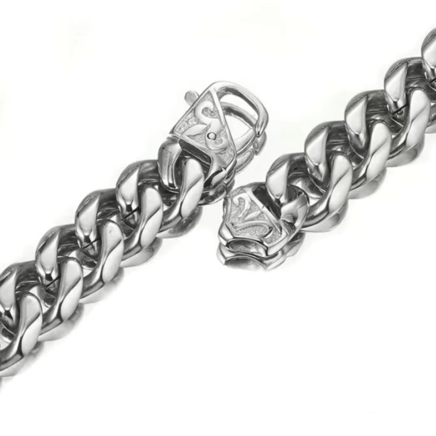 Super Thick Stainless Steel Cuban Chain Hip Hop Style Necklace