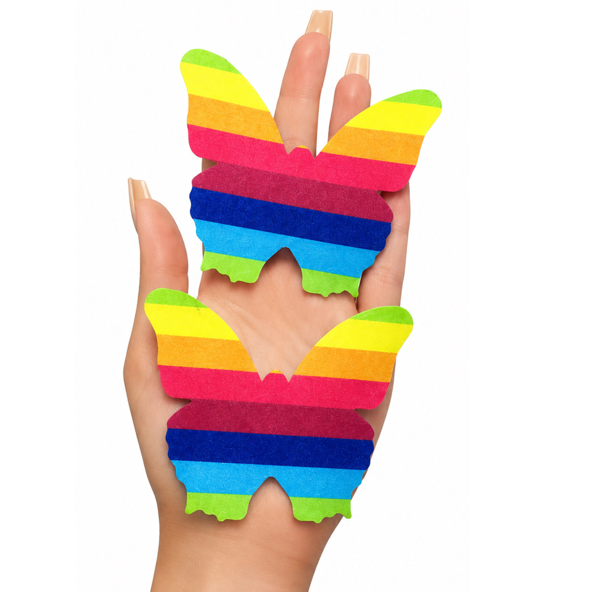 Rainbow Butterfly Adhesive Nipple Pasties