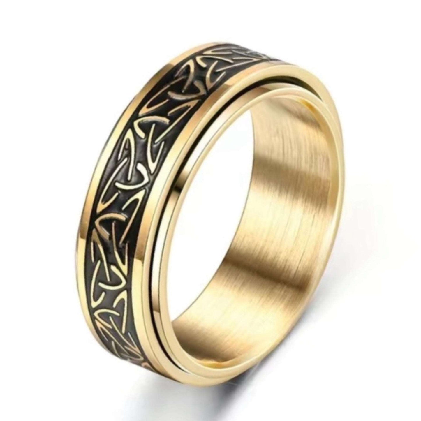 Celtic Knot Anxiety Fidget Spinner Ring