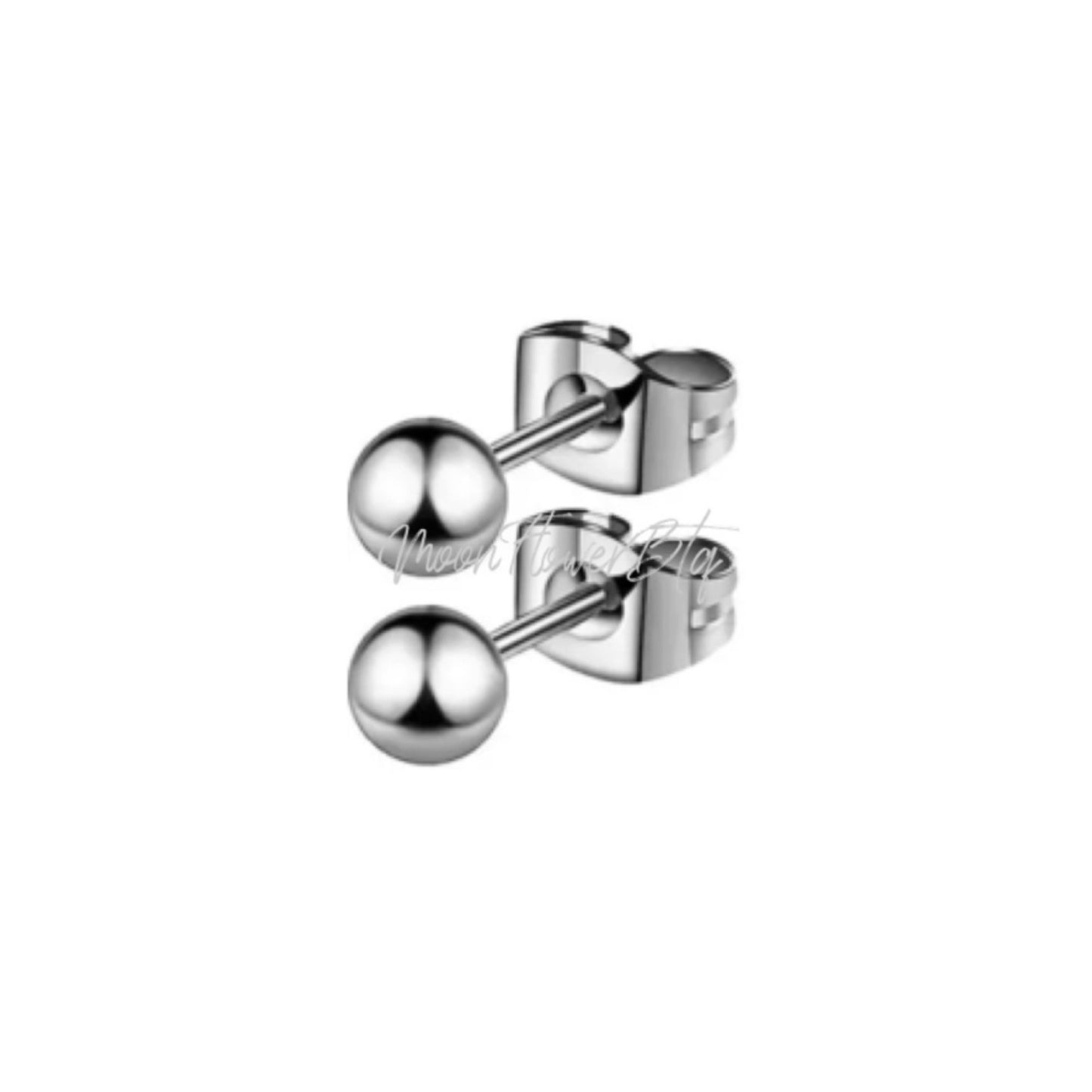 5mm Stainless Steel Ball Stud Earrings – Polished, Durable & Tarnish Resistant