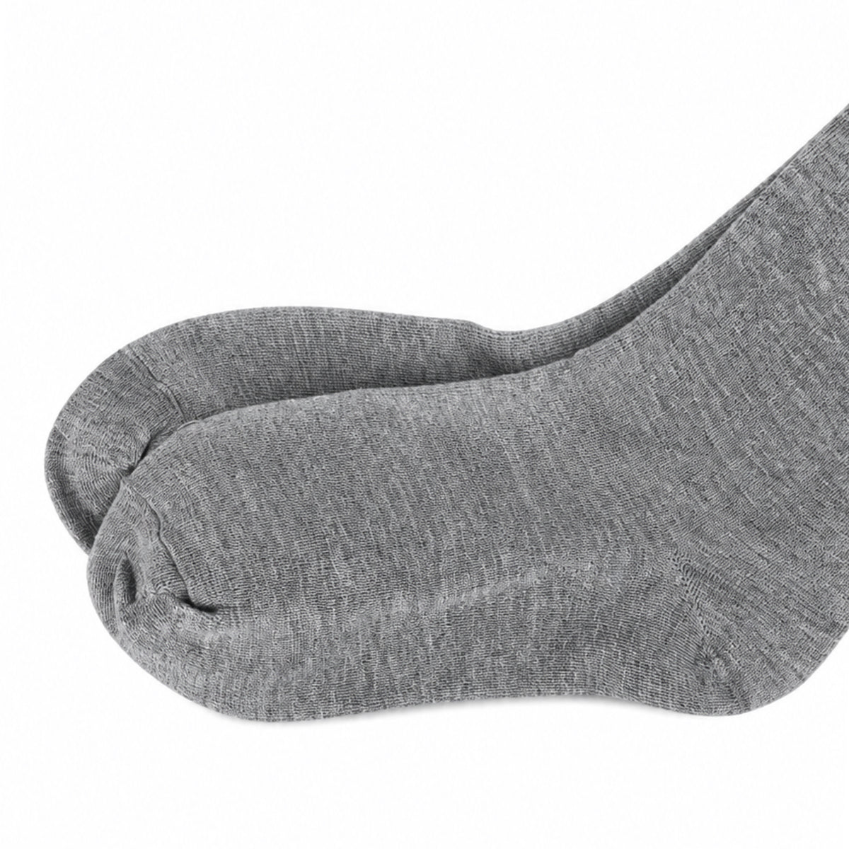 Gray Black Stripe Over the Knee Thigh High Socks