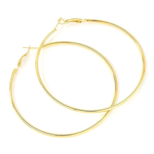 Large 70mm Gold Hoop Earrings