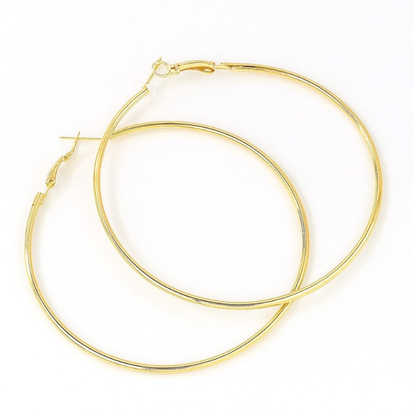 Large 70mm Gold Hoop Earrings