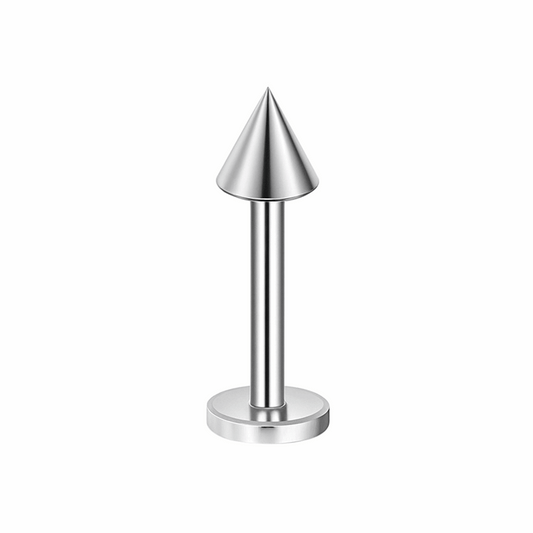 Stainless Steel Spike Labret Stud | 16G Lip Monroe Madonna Medusa Piercing Jewelry