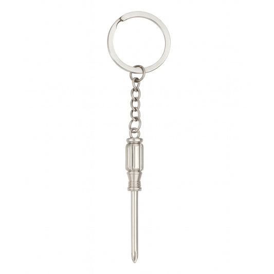 Stainless Steel Screwdriver Keychain – Mini Tool Pendant