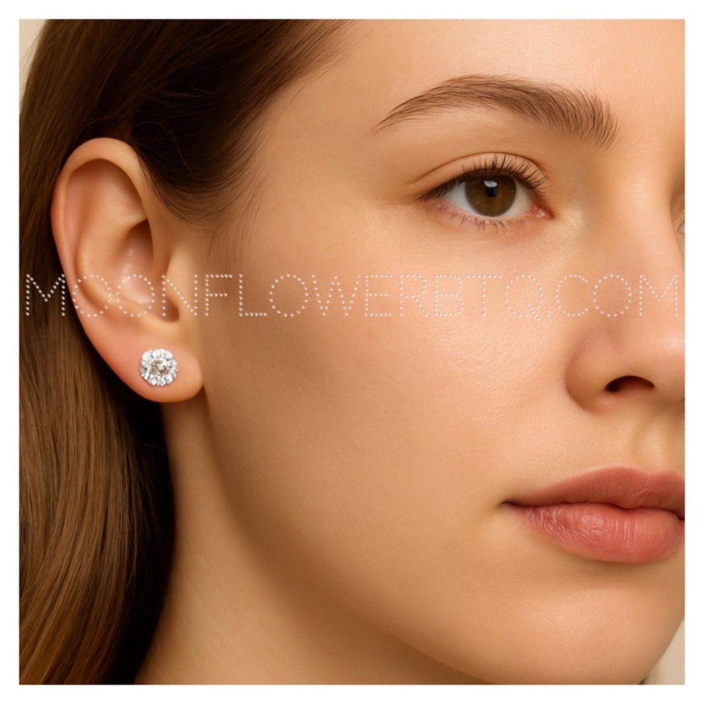 16G 6mm CZ Flat Back Stud – Stainless Steel Hypoallergenic Cartilage Earring