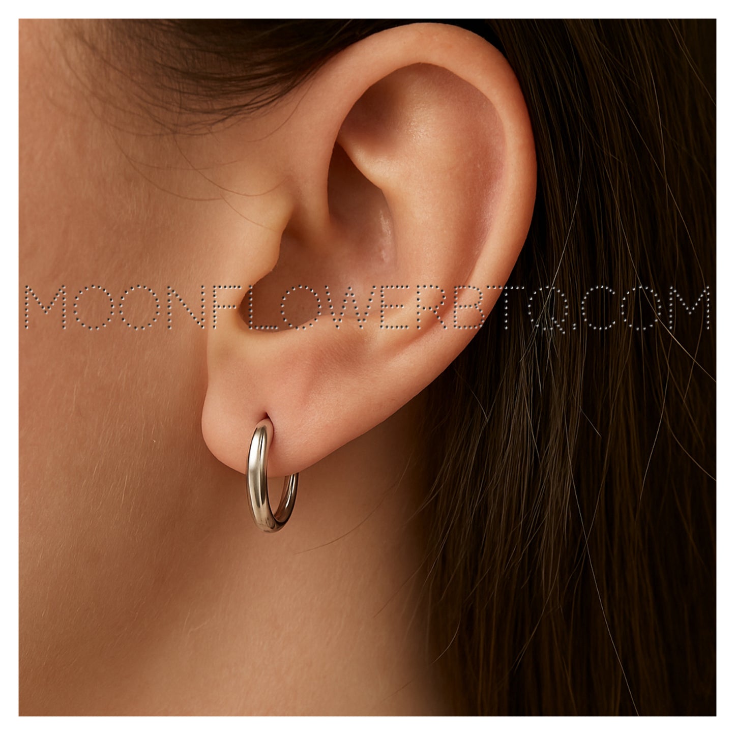 14mm Stainless Steel Hoop Earrings – 20G Cartilage, Lobe & Nose Piercing Jewelry