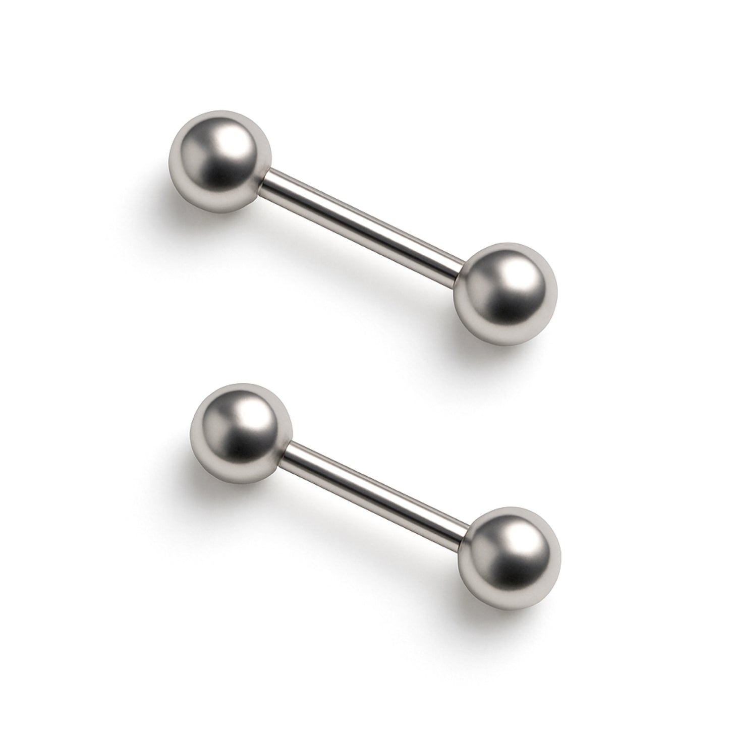 Stainless Steel Ball Barbell Earrings – 18G 4mm