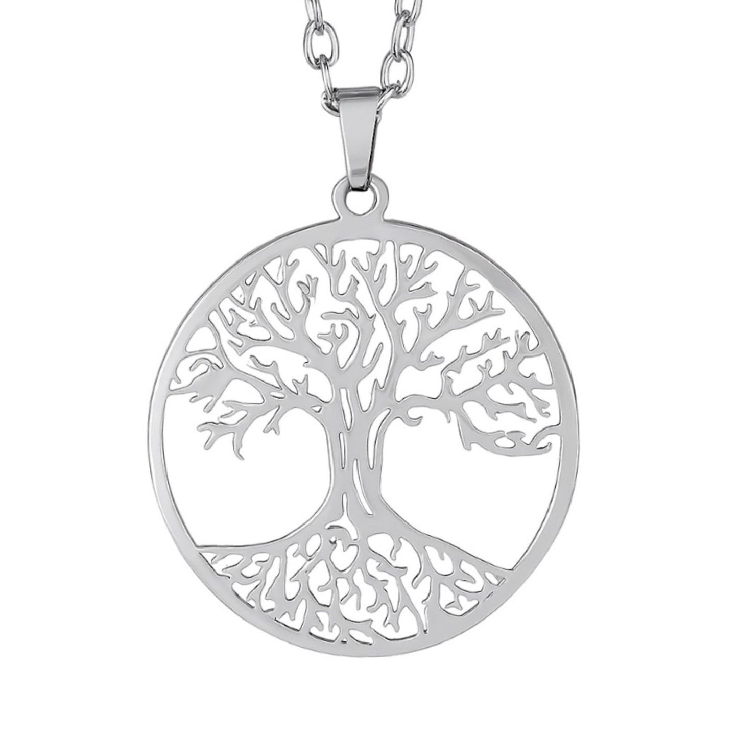 Stainless Steel Tree of Life Pendant Necklace | Hypoallergenic | Spiritual Jewelry